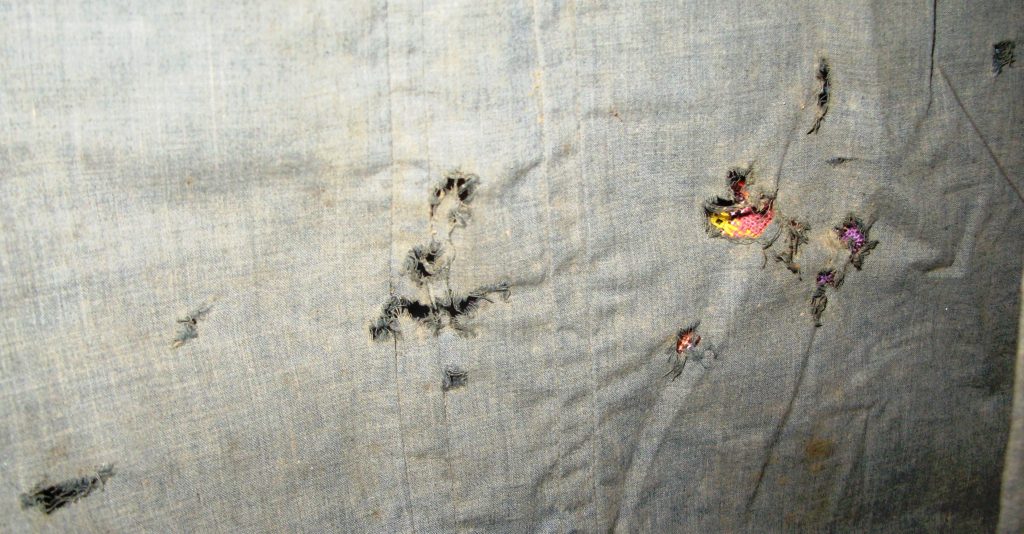 1.6 Rutilio Grande bullet hole detail.JPG